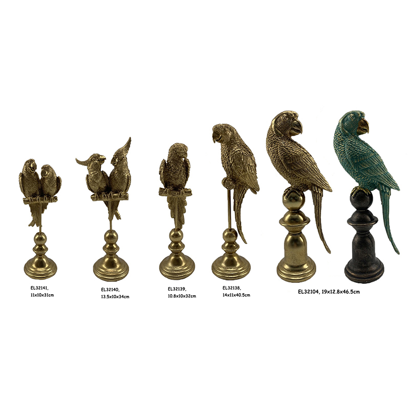 China Resin Arts & Crafts Tabletop Parrot Decorations sculptures Supplier, Product