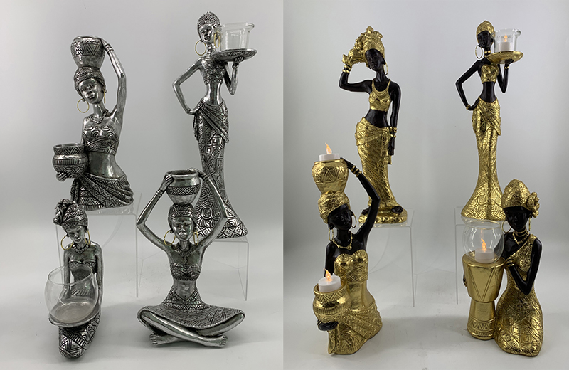High-Quality Resin Arts & Crafts Africa Lady Figurines Candle Holders  Manufacturers, Products