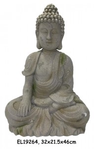 Fiber Clay Sitting Buddha Statue