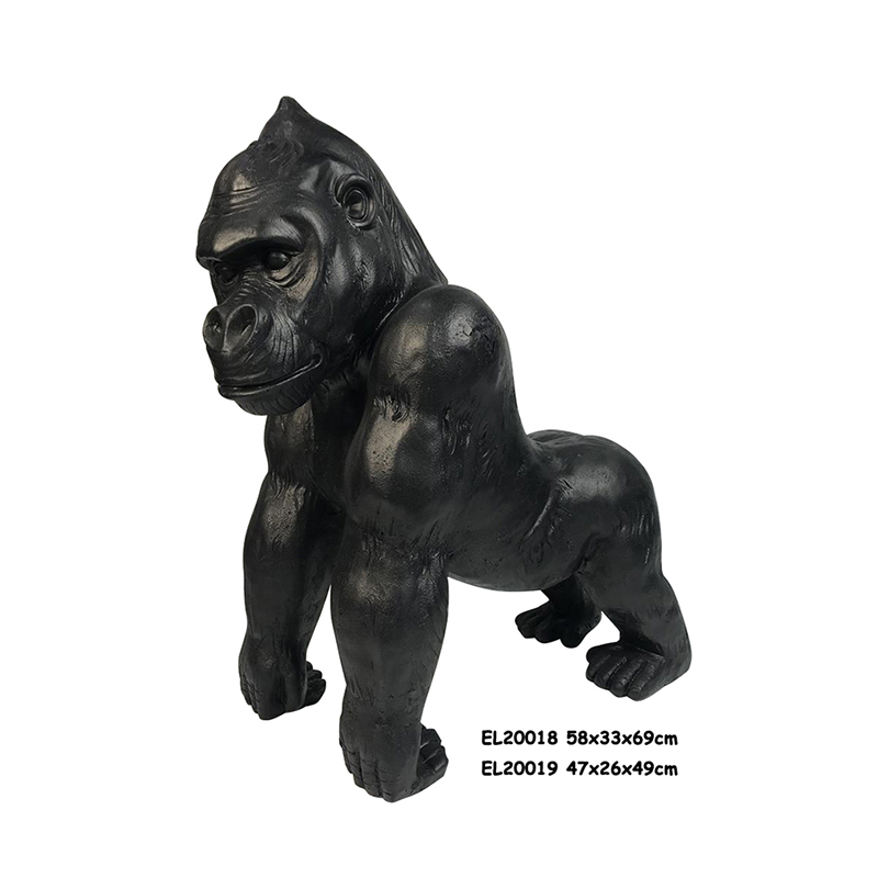 China Fiber Clay MGO Light Weight Garden Gorilla Statues Manufacturers, Factories