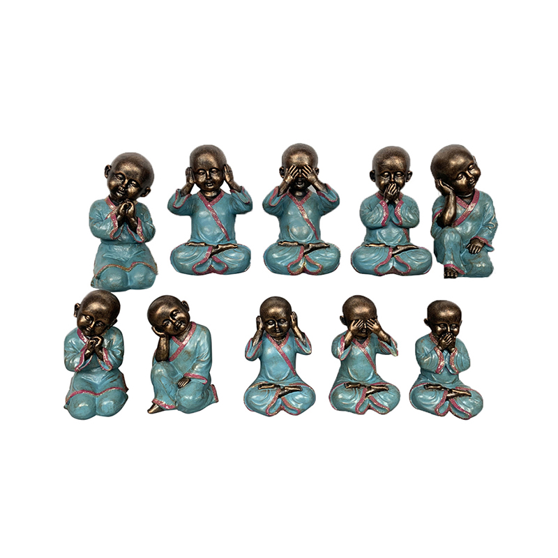 Wholesale Resin Arts & Crafts Classic Chinese Shaolin Buddha Style Figurines Factories, Exporter