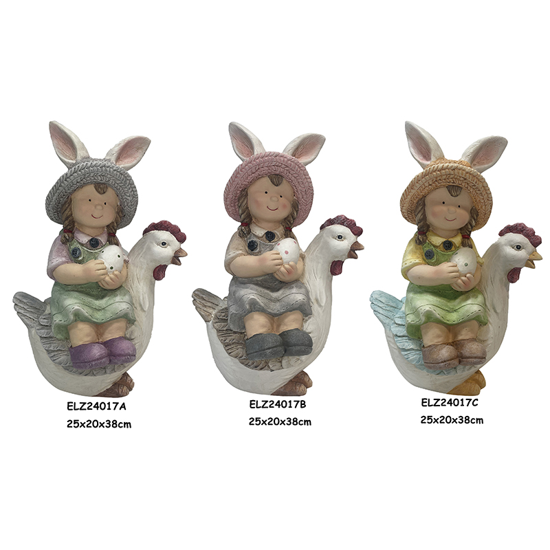 Wholesale Rustic Whimsy Duck and Chick Rider Statues Garden and Home Decoration Indoor Outdoor Exporters, Product
