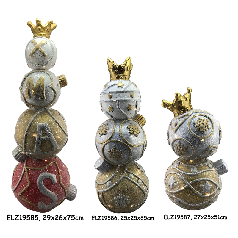 Best Stacked XMAS Balls Handcrafted Christmas Decoration Festive Decor Exporter, Exporters