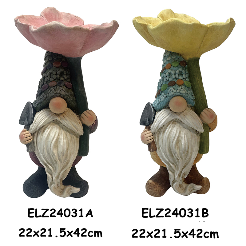 High-Quality Handmade Fiber Clay Garden Ornament Gnome Statues for Home and Garden Decor Exporter, Product