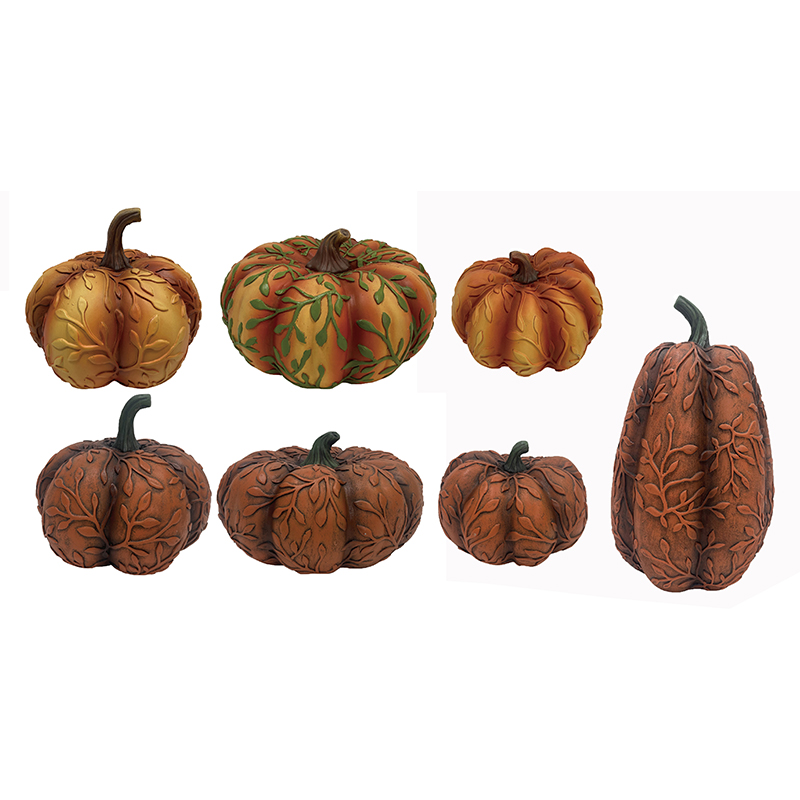 High-Quality Resin Arts & Craft Halloween Colorful Pumpkin Harvest Decorations indoor-outdoor statues Product, Products