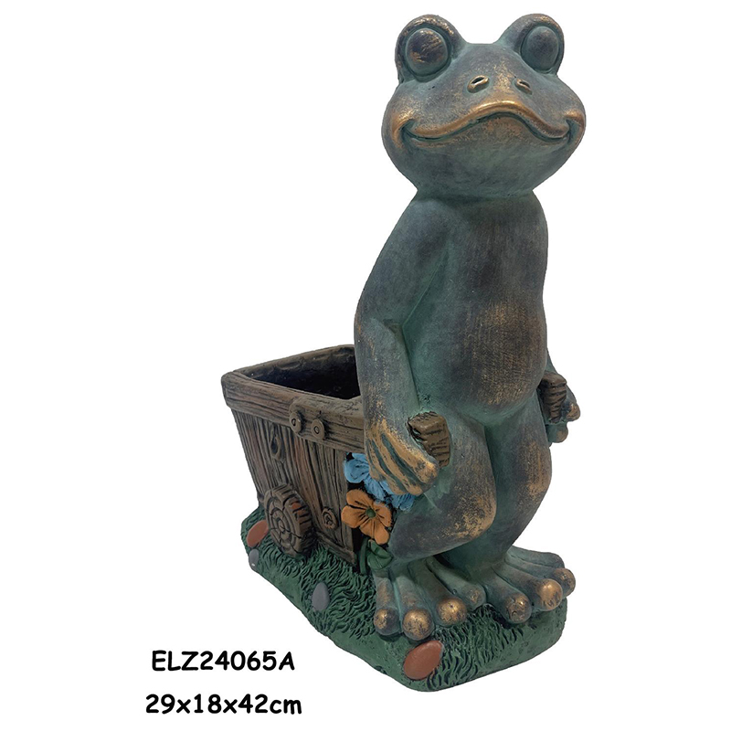 Wholesale Handcrafted Frog Planter Statues Frogs Holding Planters For Home And Garden Decoration Factories, Exporters