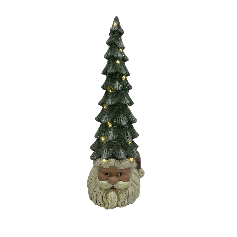 High-Quality Charming Clay Fiber Santa's Trees with Lights Home Decor Christmas Decoration Exporters, Service