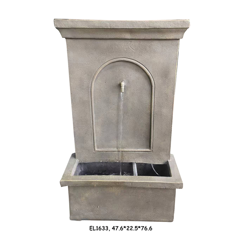 High-Quality Fiber Resin Square Leaned Wall Fountain Water Feature Supplier, Products