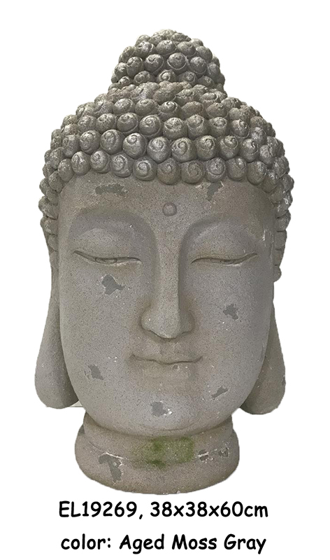High-Quality Fiber Clay MGO Buddha Head Statues Statuary Figurines Exporter, Products
