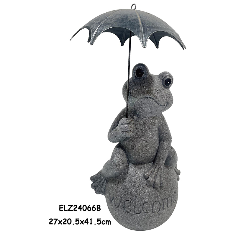 Best Whimsical Design Frogs Holding Umbrellas Reading Books Lounging On Beach Chairs Home And Garden Decor Manufacturer, Exporters