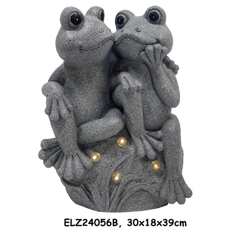 China Home Or Garden Decor Frog Statues Equipped With Built-in Lights Lanterns Both Decorative and Functional Manufacturers, Exporter