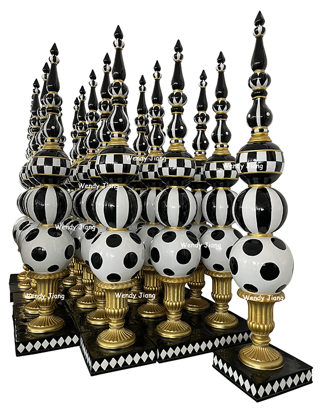 Wholesale Resin Handmade Art & Crafts 71.6inch high Finials Trophy Figurines Christmas Decoration  Exporters, Service