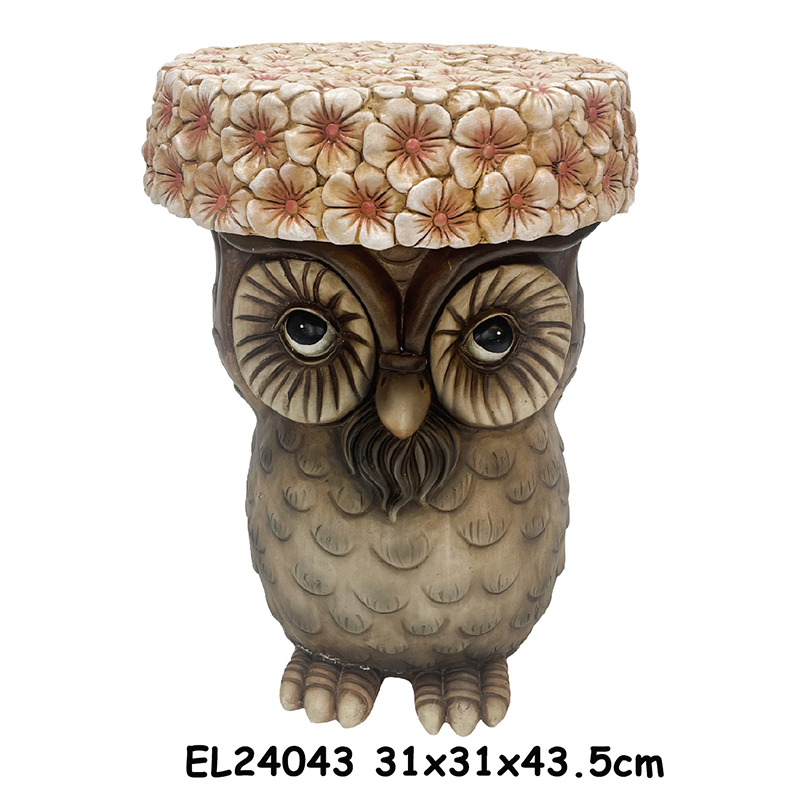Wholesale Handcrafted Fiber Clay Animal Feature Stools Garden Decor Home Accessories Indoor and Outdoor Manufacturer, Factory