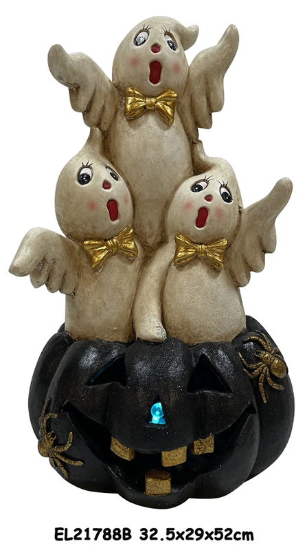 Best Resin Arts & Craft Halloween Ghost Pumpkin decorations Exporter, Exporters