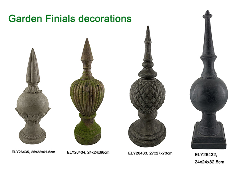 China Fiber Clay Light Weight Garden Finials Figurines Statues Suppliers, Factory