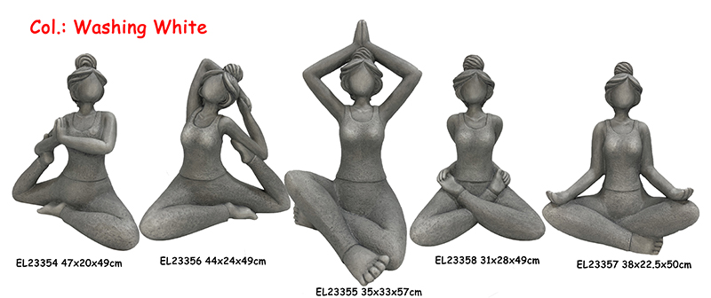 Best Fiber Clay MGO Lightweight Yoga Lady Statues Figurines Manufacturer, Manufacturers
