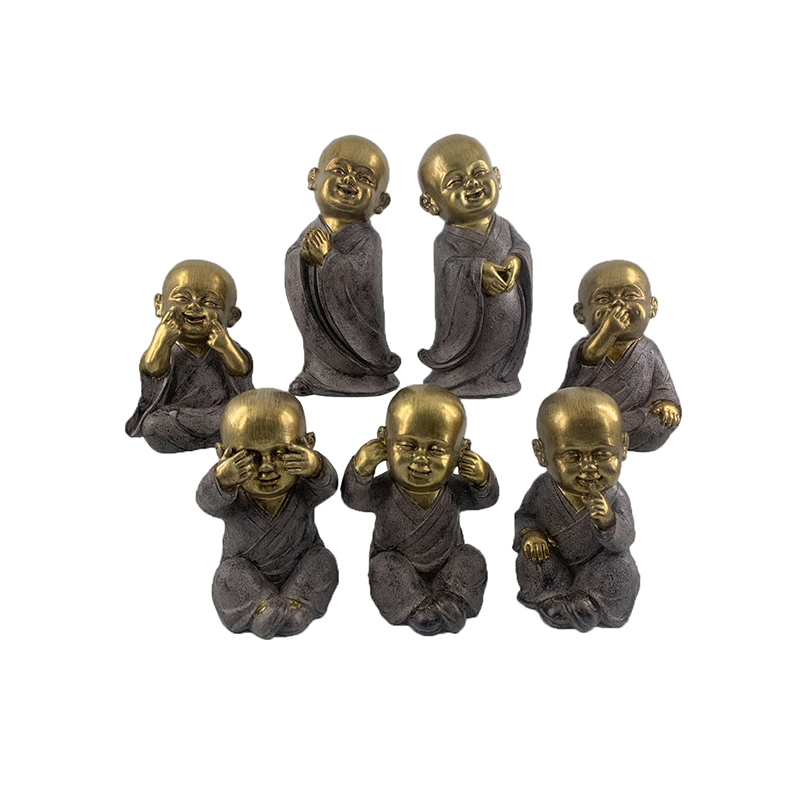 Wholesale Resin Arts & Crafts Classic Chinese Shaolin Buddha Style Figurines Factories, Exporter