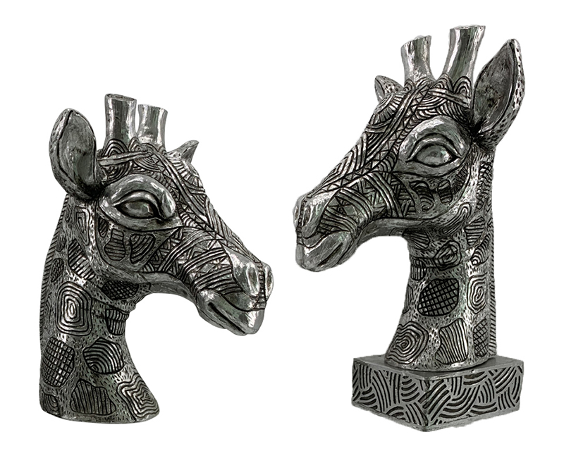 High-Quality Resin Arts & Crafts Table top Decoration Africa Giraffe head bust Figurines Deer   Exporter, Product