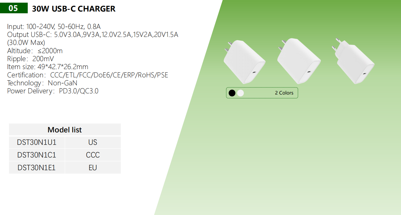30W USB-C CHARGER