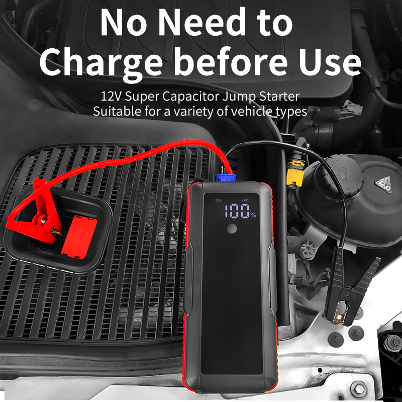 12V 500F Portable power supply boost for super capacitor on-board jump starter (4)