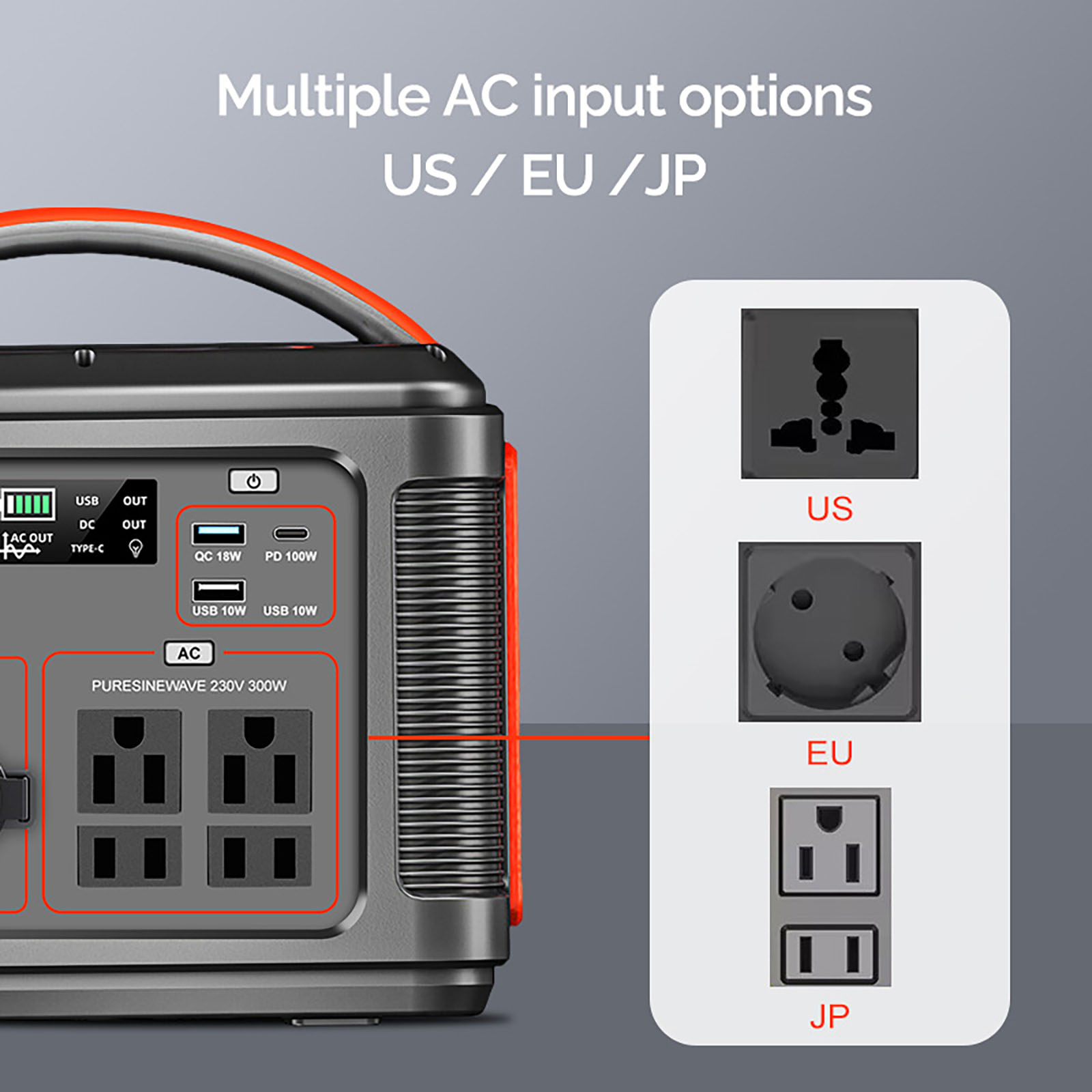 Outdoor Portable Power Station 300W Detail 5