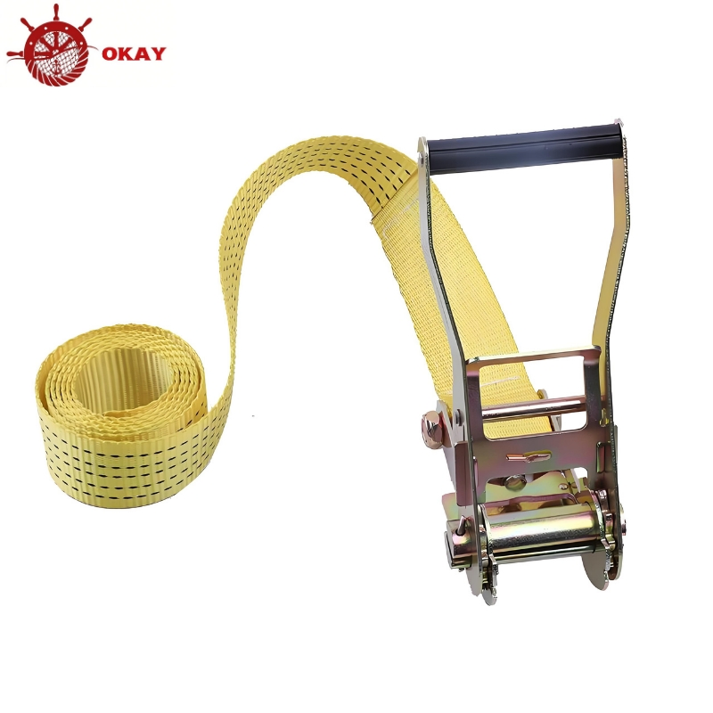 Ratchet Strap for Logistics Transport Cargo Binding and Warehouse Securing Operations