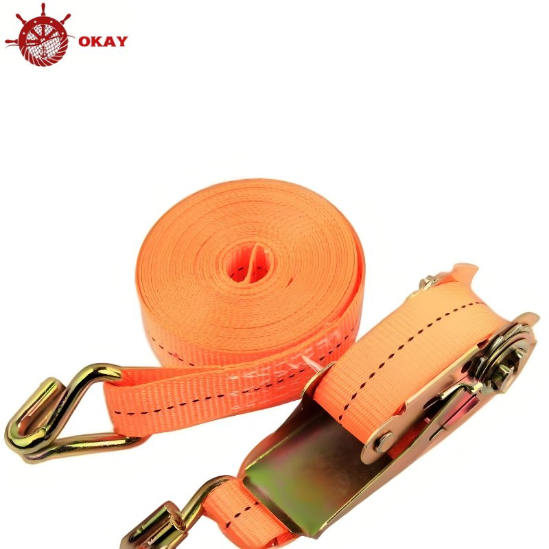Ratchet Strap for Logistics Transport Cargo Binding and Warehouse Securing Operations