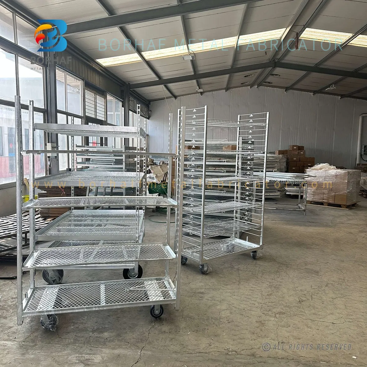 Cheap Price Commercial Steel Baking Trolley Wholesale Storage and Organization Tray Trolley