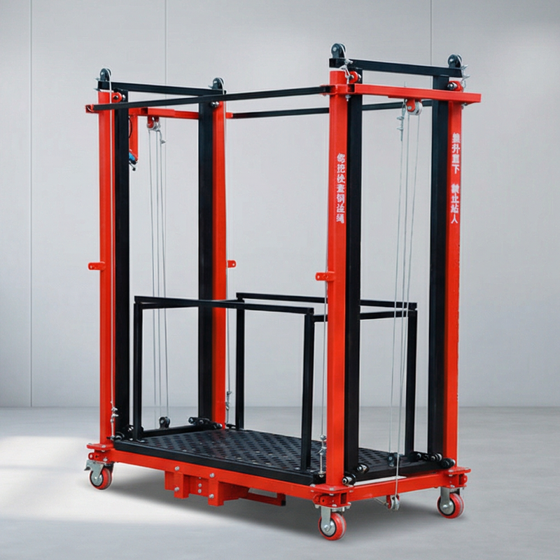 Mobile Tower Scaffold Wide Span Aluminum with Guardrails 1.5 Ton Rating, Portable Building Scaffold for Warehouse Picking Operations and Stockroom Organization