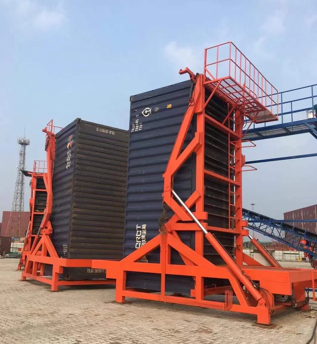 Hot Sale Container Tilting 30ton 35ton Load Capacity Double Single Lane 90/180 Degree Tilting System for 20FT Material Material Handling Equipment