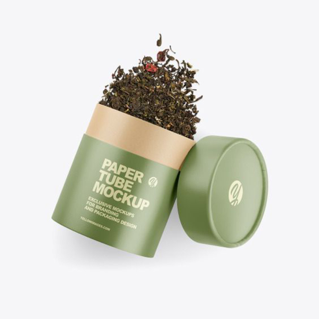 Wholesale Customized Printed Paper Tube Packaging for Tea Gift Packaging