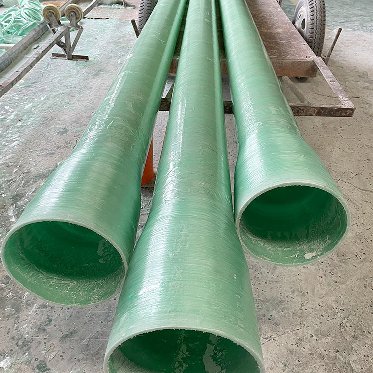 DN1200 DN2400 FRP Fiberglass Pipe Customized Fiberglass FRP Pipe Can Be Used for Underground Sewage Fiberglass Mortar Pipe