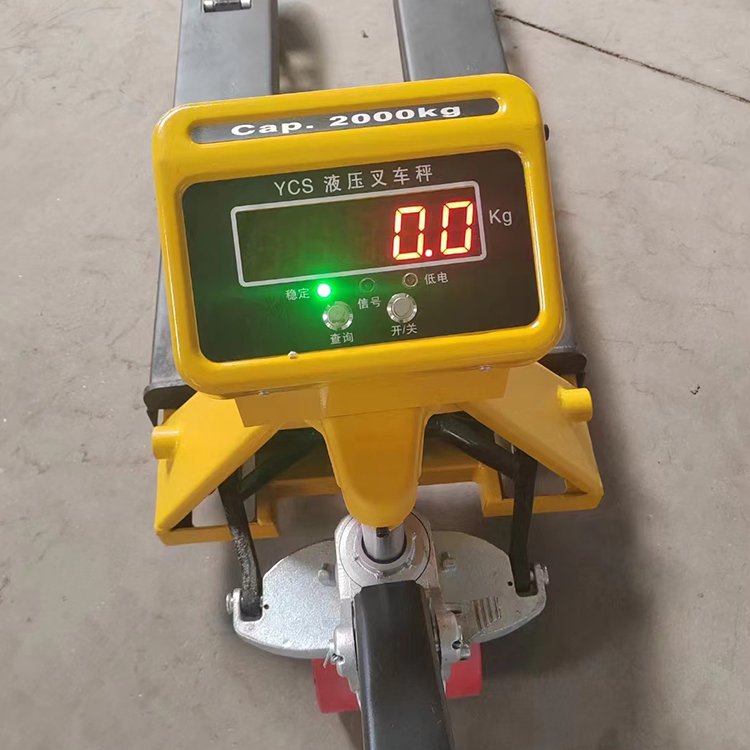 Durable Electronic Scale Pallet Truck for Heavy Cargo Handling