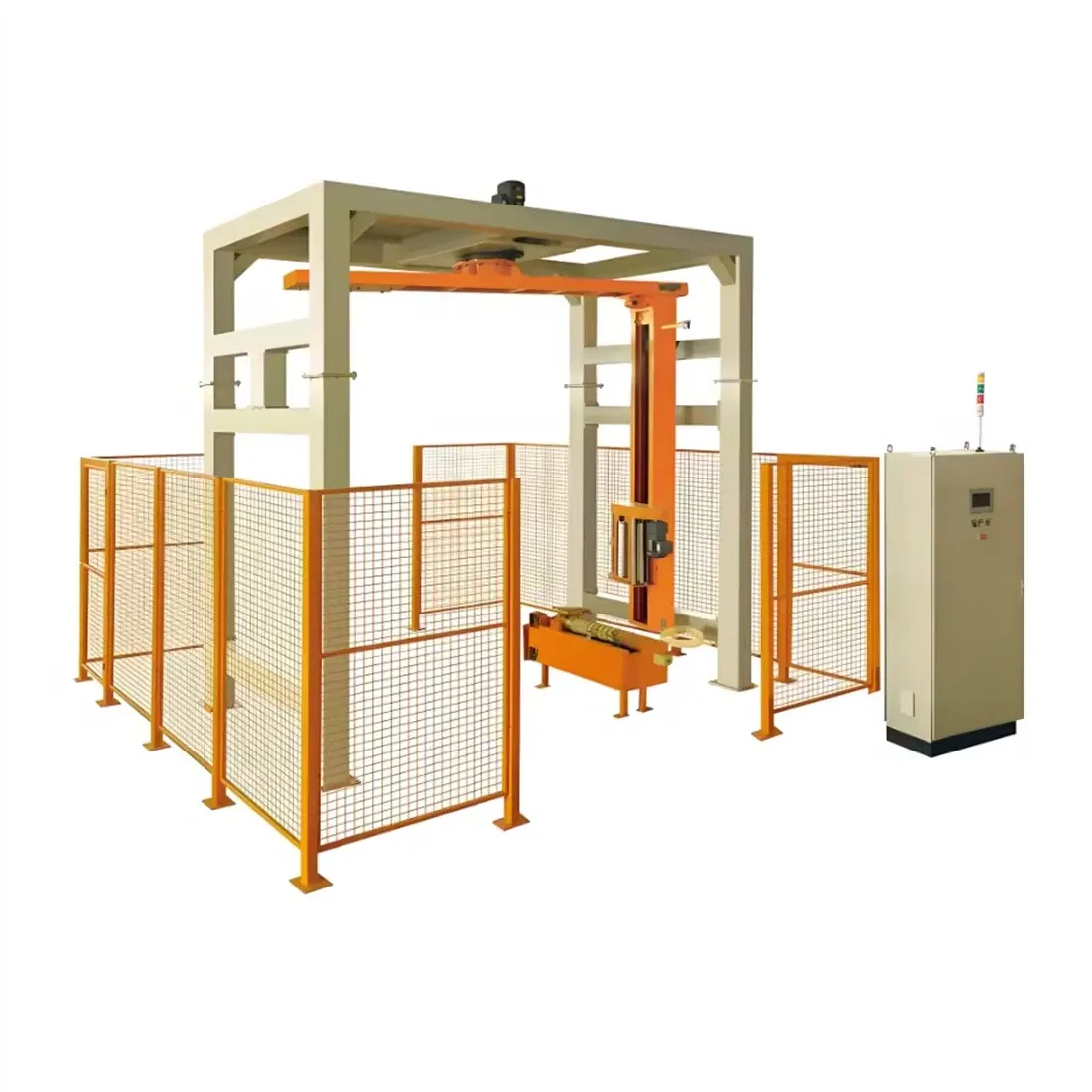 Automatic Rotary Arm Pallet Wrapping Machine for Beverage Distribution Centers