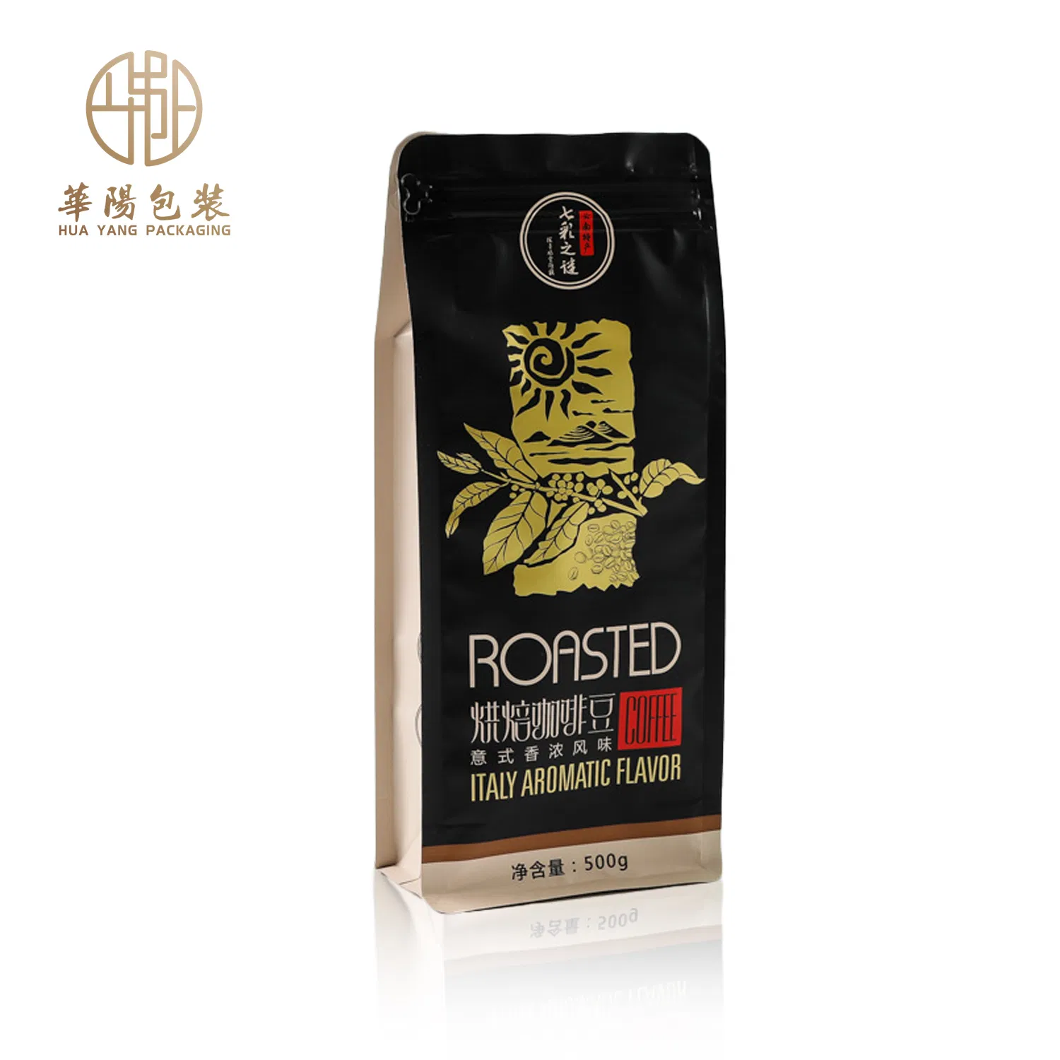 Stand up Kraft Paper Custom Mylar Coffee Custom Printed Disposable Plastic Food Packaging