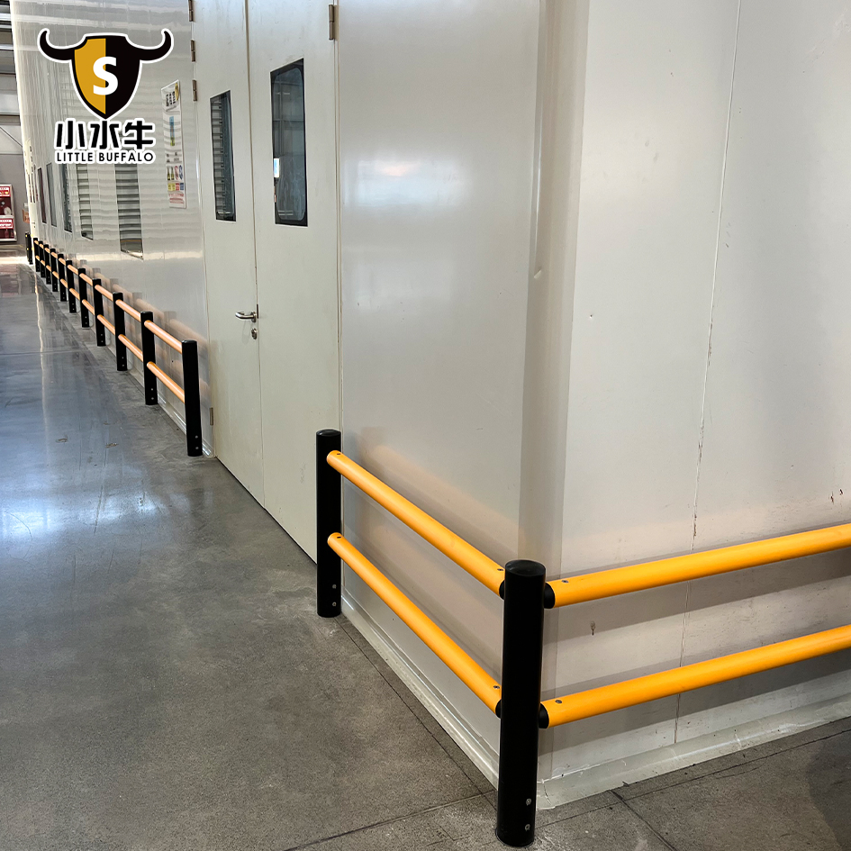 Outdoor Barrier Solution with Heavy-Duty Flexible Ground Guardrail System