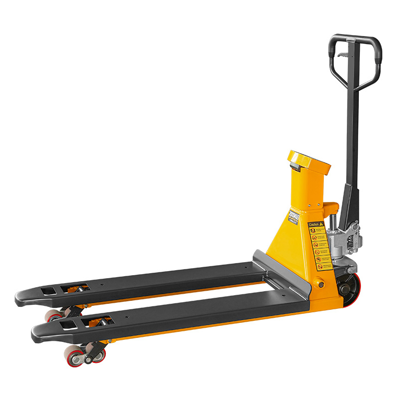 2000kg Hand Operated Hydraulic Lifter Weighing Scale Pallet Truck for Cargo Handling