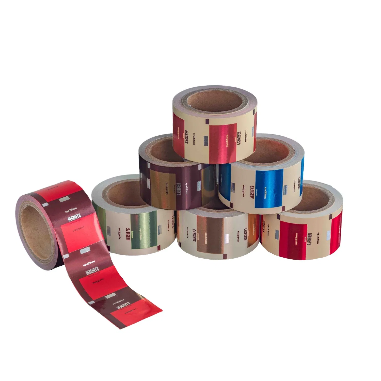 Chocolate and Candy Sweet Wrapper Food Aluminum Foil Paper Packaging Customized