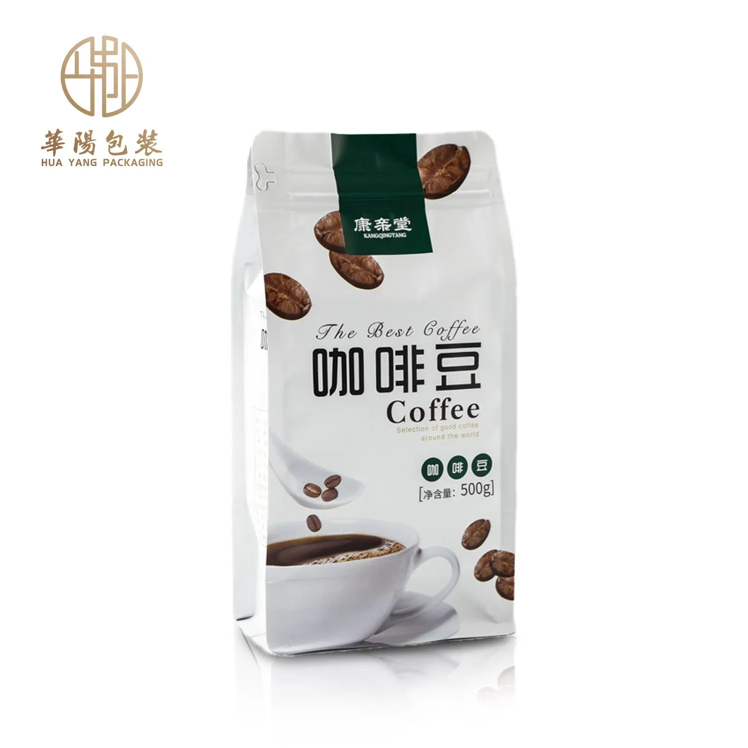 Stand up Kraft Paper Custom Mylar Coffee Custom Printed Disposable Plastic Food Packaging