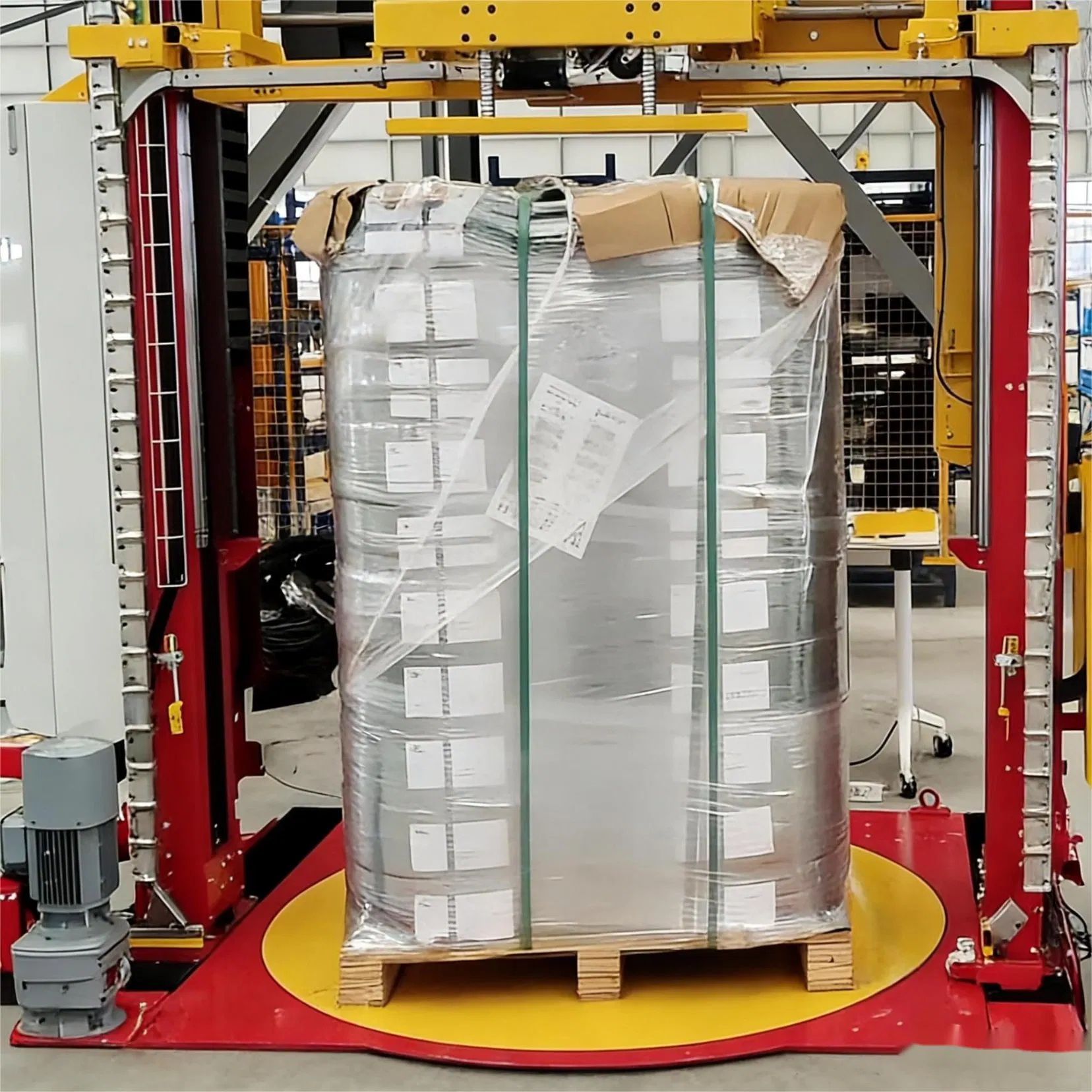 Compact Design Pallet Strapping and Wrapping Machine Ideal for Warehouses, Factories and Distribution Centers