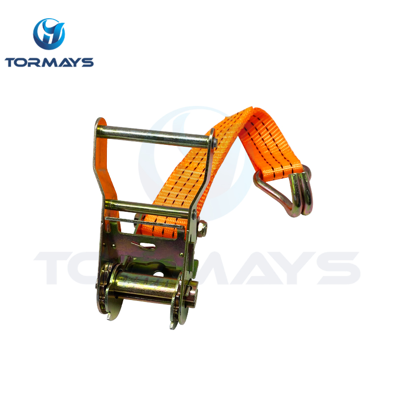 Transport Accessories Steel Wide Handle Ratchet Strap for Use with Orange Polyester Cargo Strap