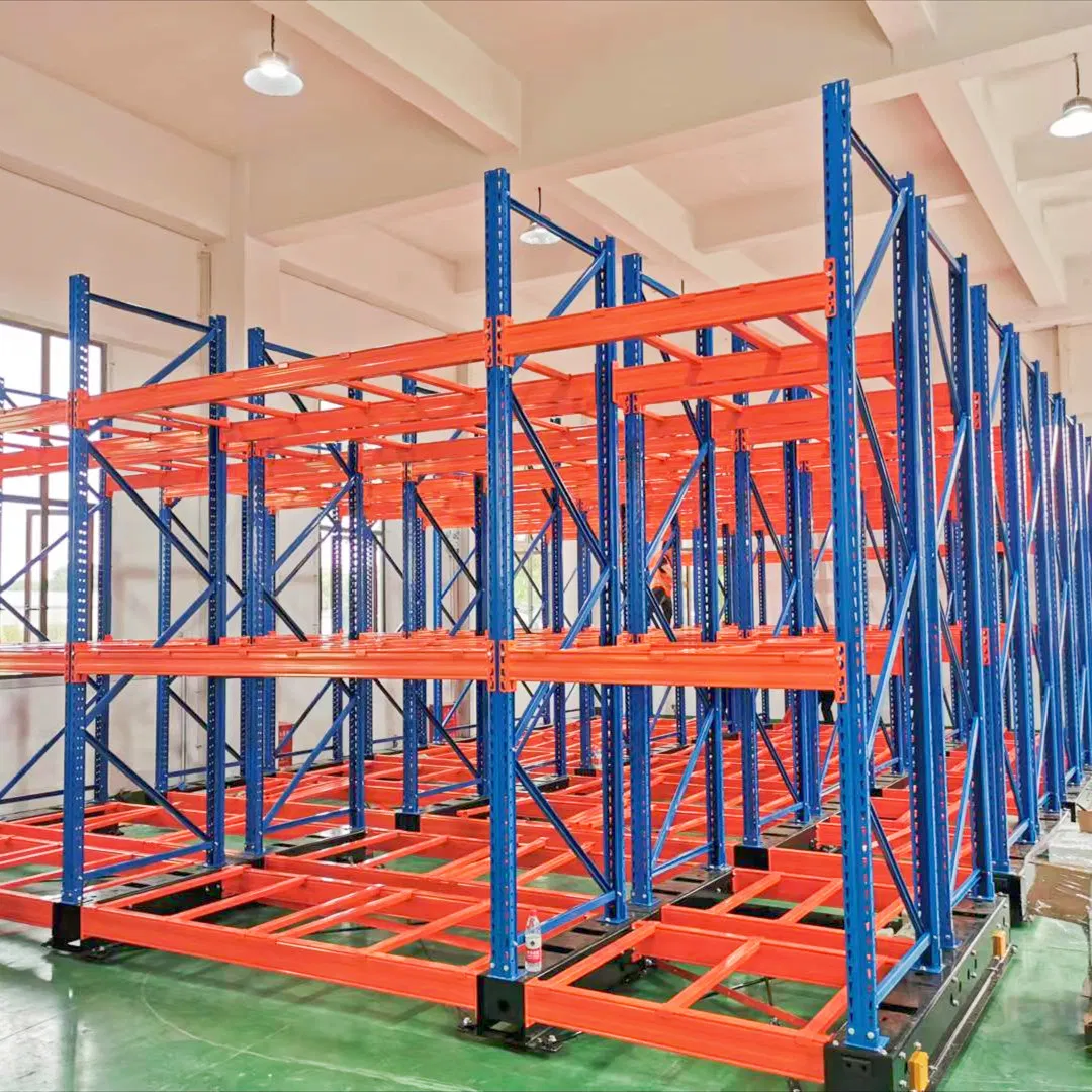 Motorized Storage System Trackless Mobile Shelving Solution Without Ground Rail