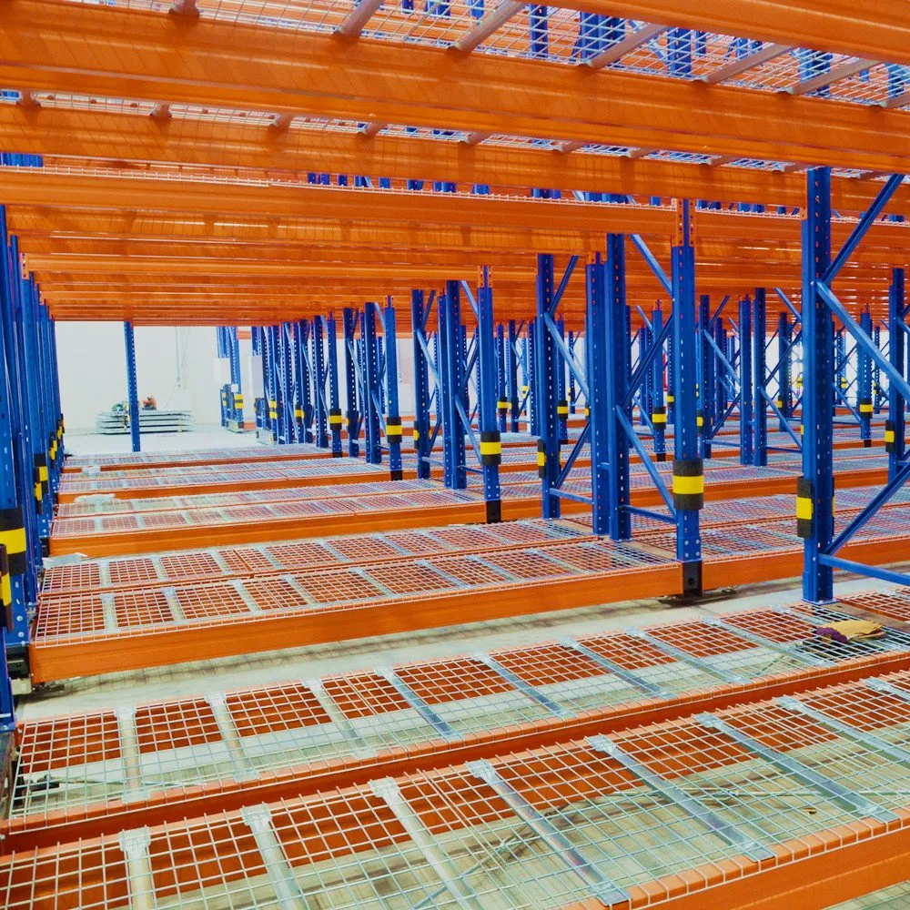 Electric Powered Heavy Duty Mobile Racking Solutions with Floor Rail Track