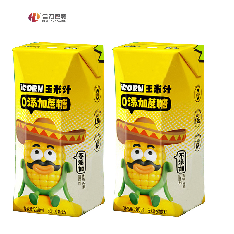 Aseptic Juice and Milk Aluminum Foil Paper Liquid Pak Material Box Packaging Products