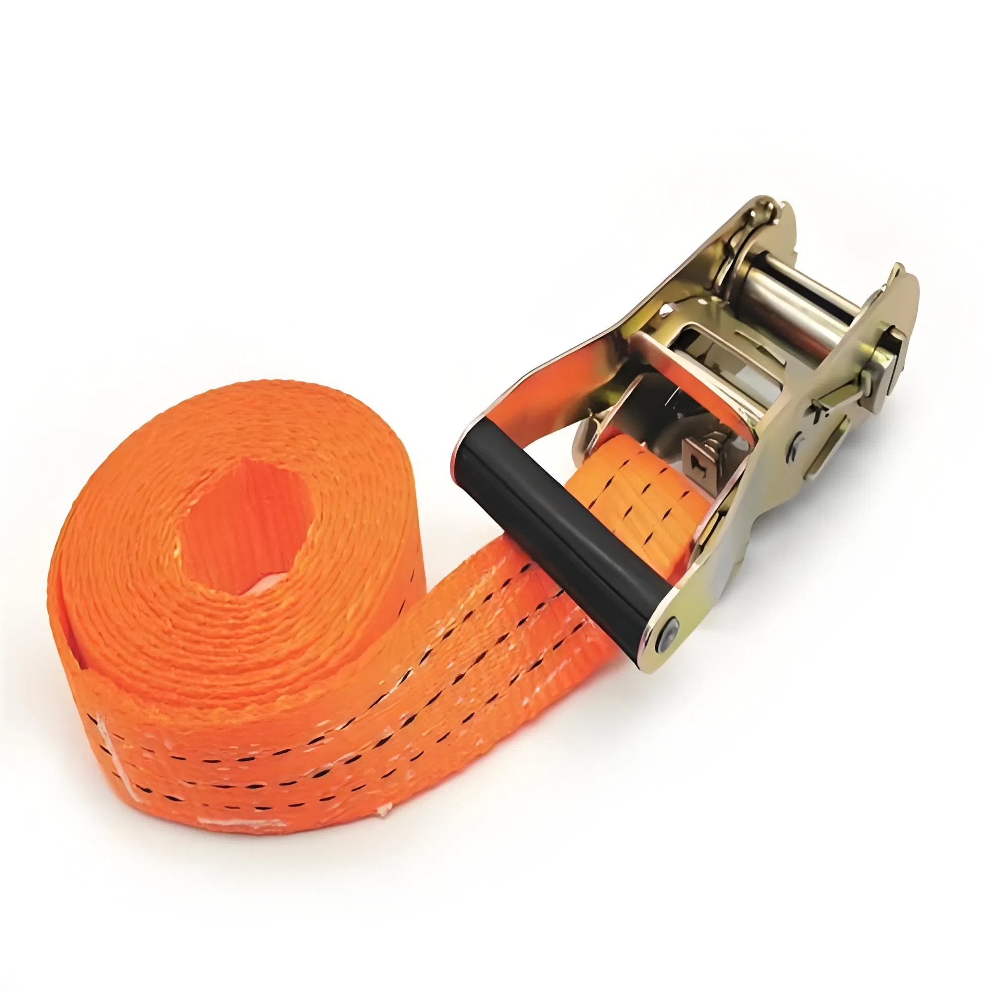 High Performance Polyester Ratchet Strap for Industrial Transport and Long Term Cargo Securing