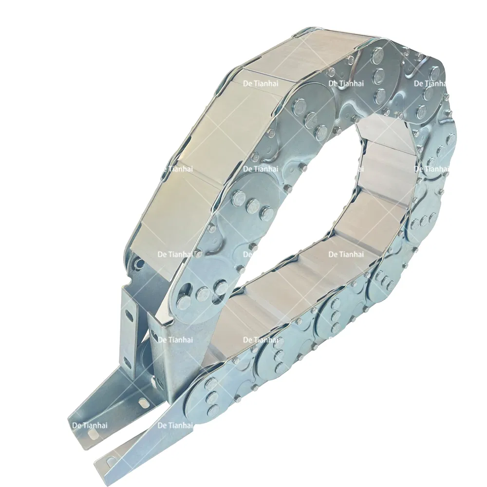 Steel Cable Chain Hydraulic Pipe Protection Carrier Track Chain Metal Drag Chain CNC Machine Stainless Steel Cable Track
