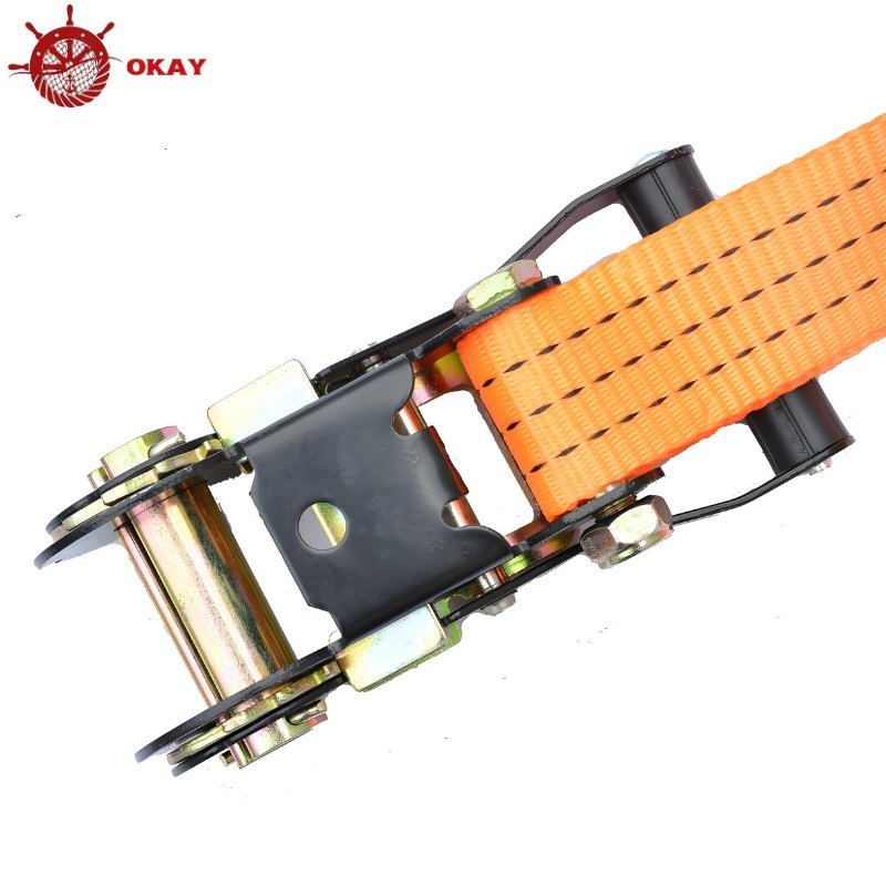 Strong Ratchet Strap for Cargo Tie Down Transport and Industrial Load Securing
