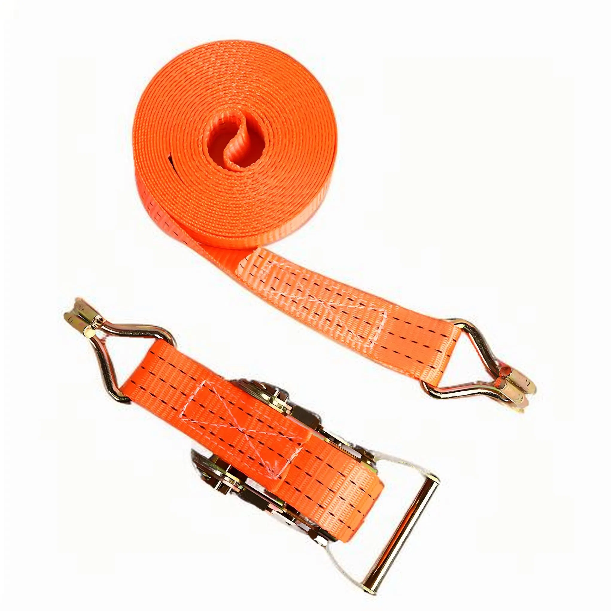 Heavy Duty Polyester Ratchet Strap for Cargo Securing Transport and Daily Logistics Use
