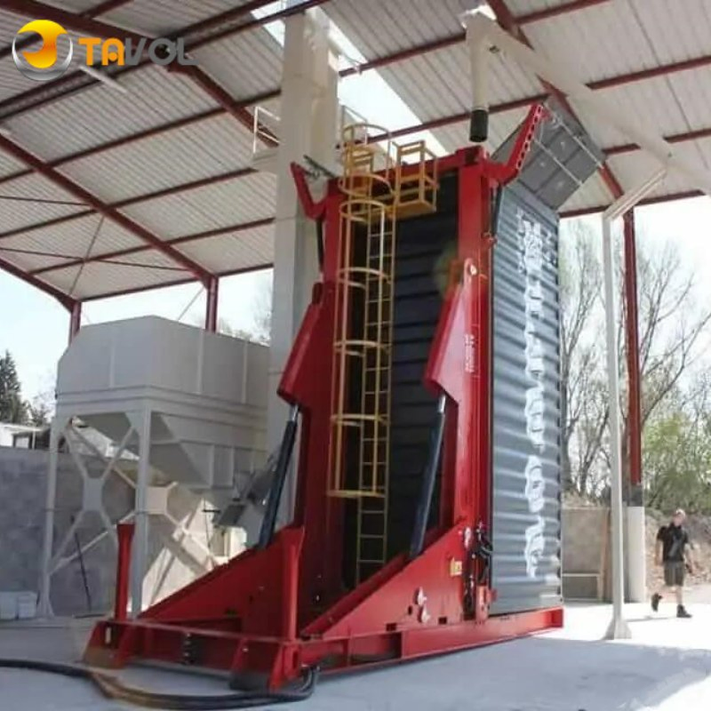 Hot Sale Container Tilting 30ton 35ton Load Capacity Double Single Lane 90/180 Degree Tilting System for 20FT Material Material Handling Equipment