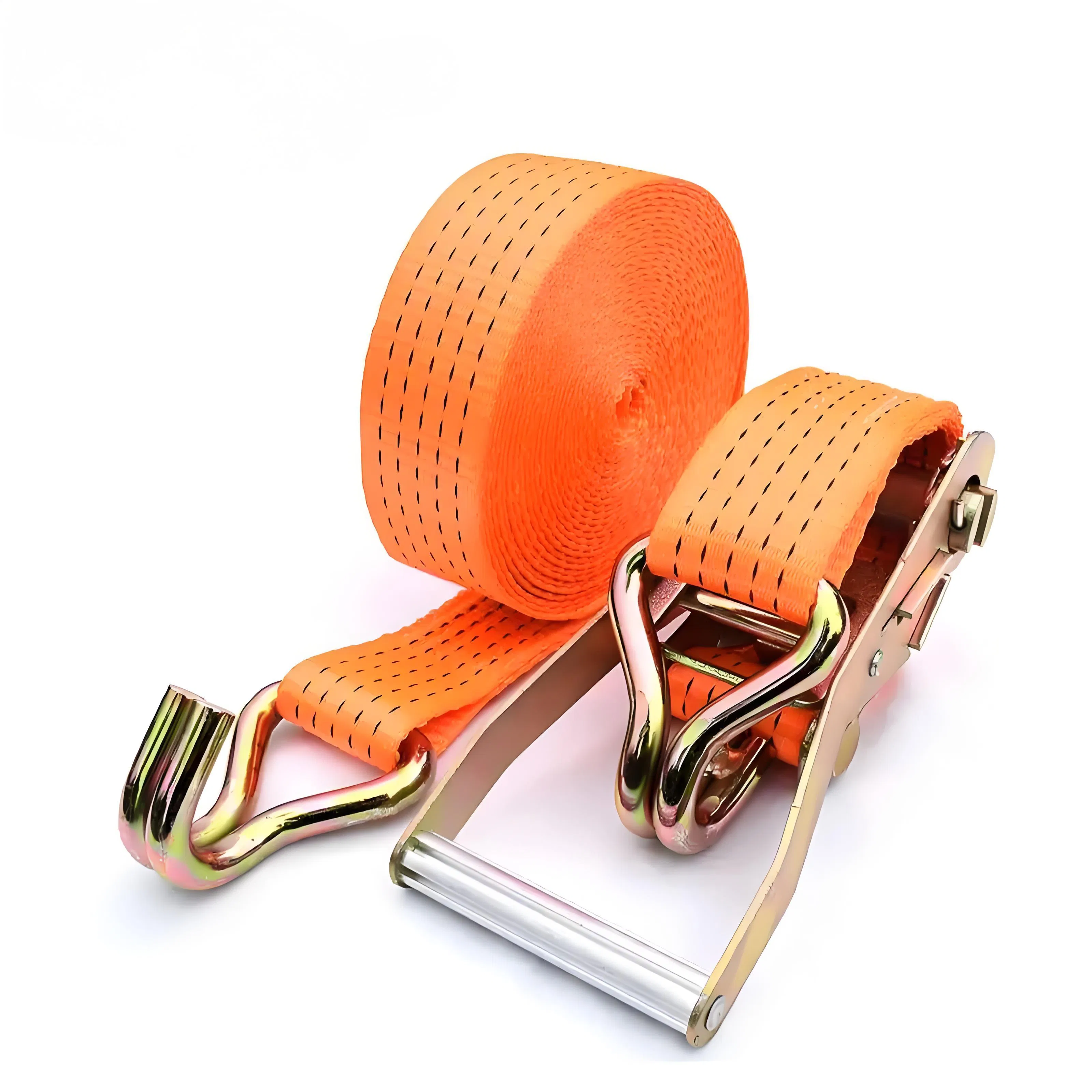 Strong Polyester Ratchet Strap for Container Cargo Securing and Freight Transport